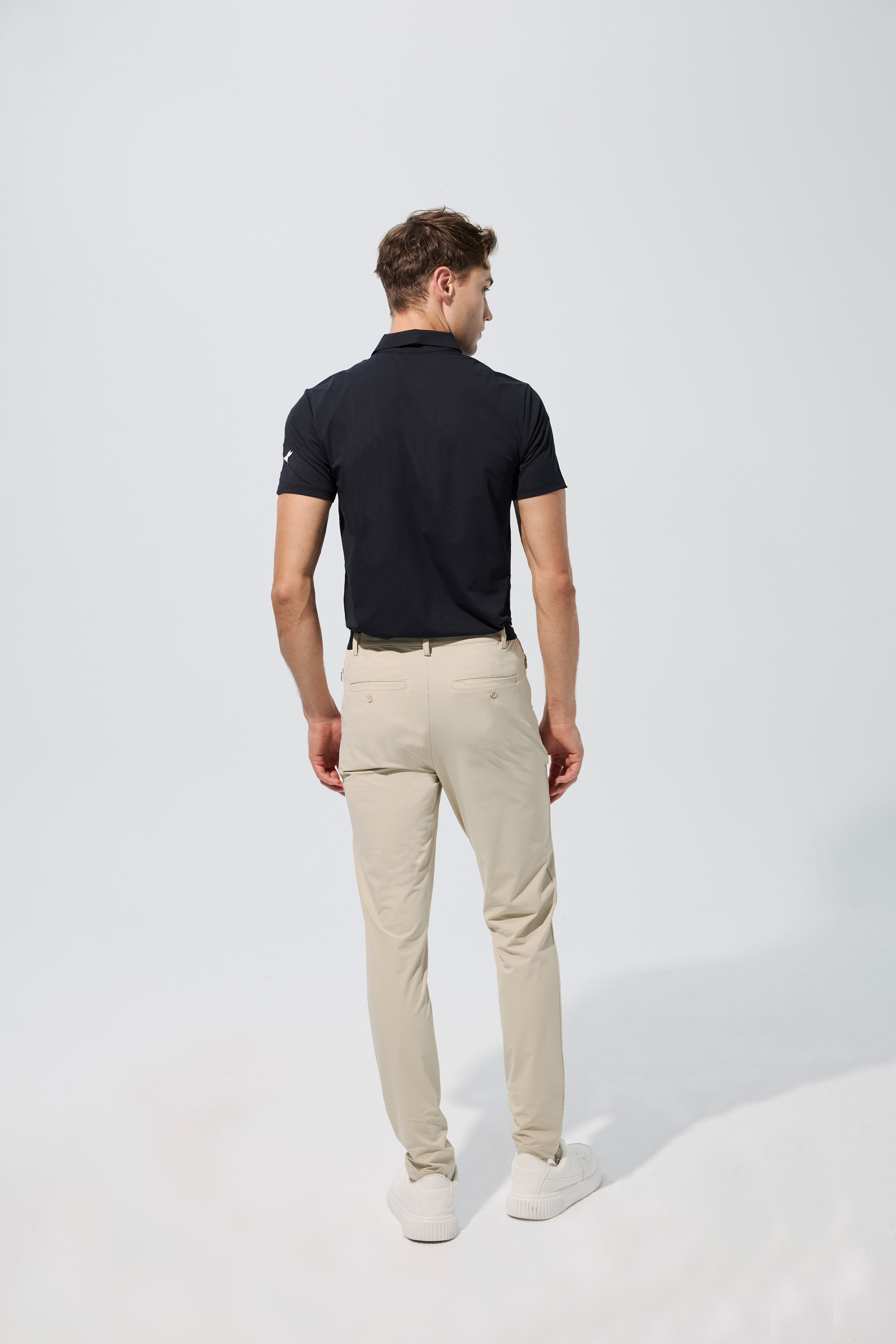 無痕速乾男士襯衫-烏黑