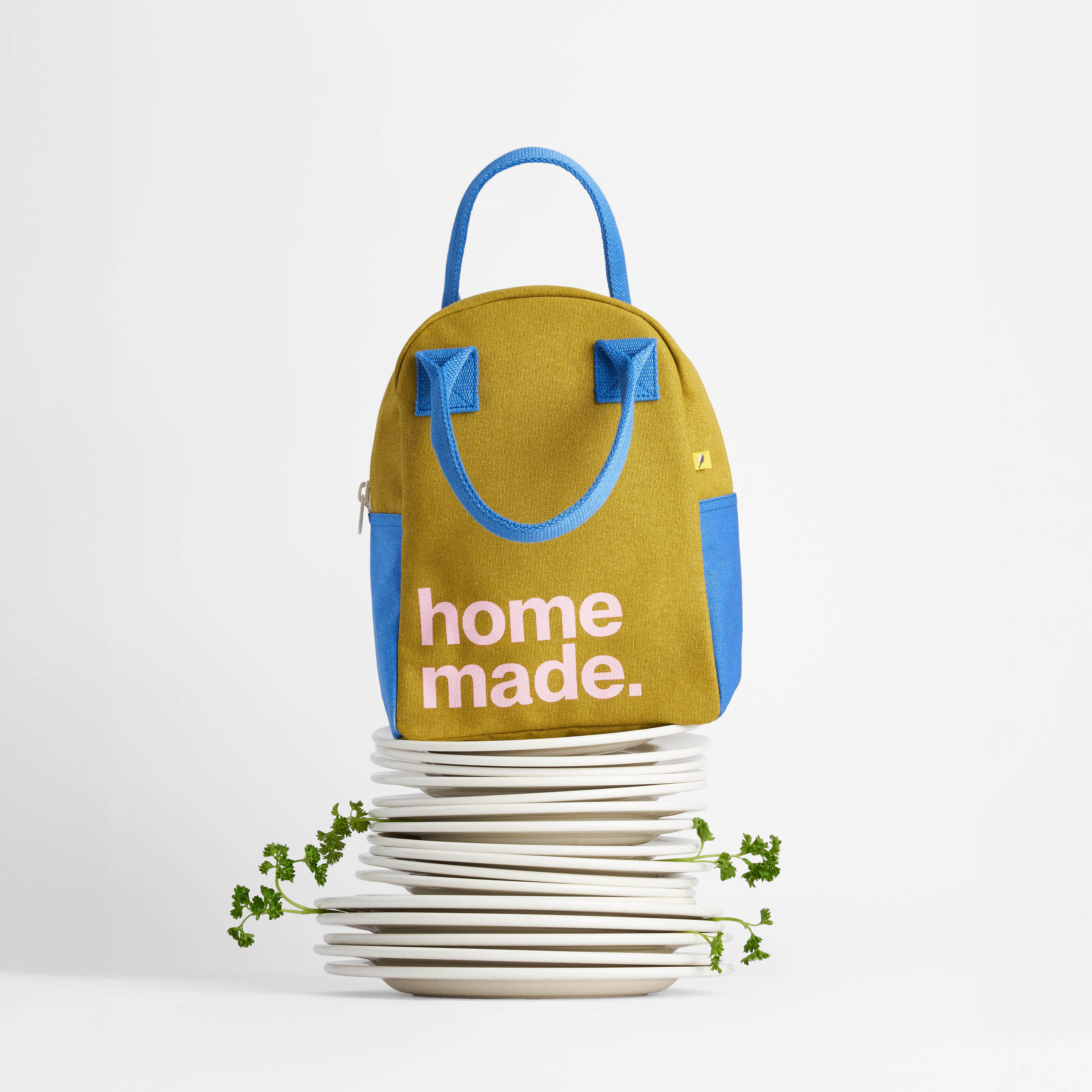 拉鍊隨手袋【home made】-加拿大Fluf有機棉