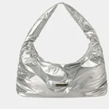 [S] AGATHA SILVER Glychering Tote Bag, AGTB147-704-Silver (SAG824)