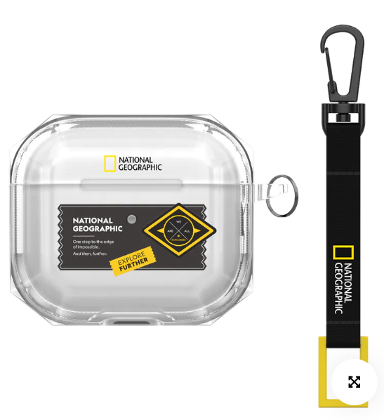 國家地理｜AirPods Wappen透明系列耳機殼｜山脈/空間/探索