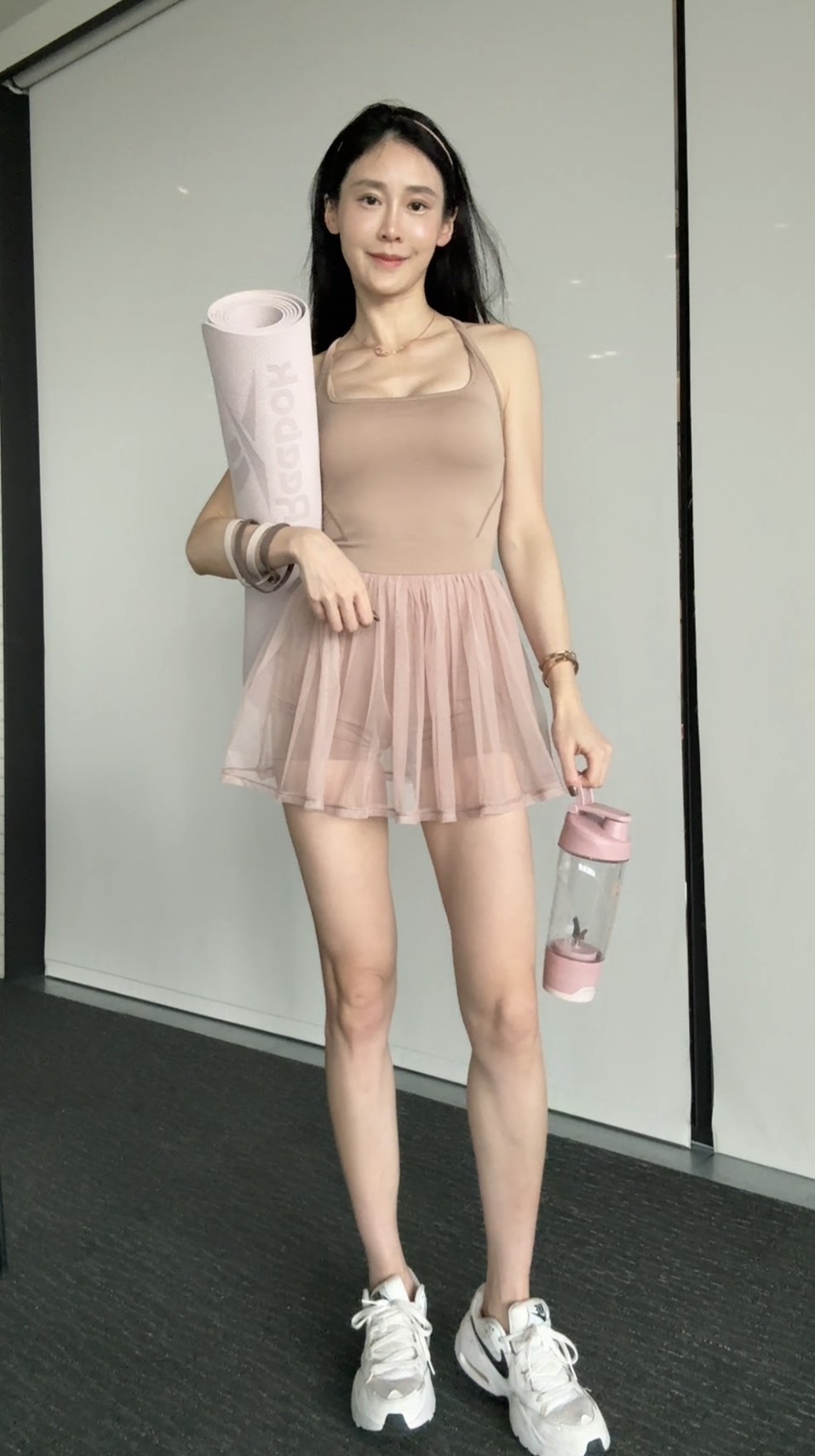 飄紗芭蕾風瑜珈服(含胸墊)