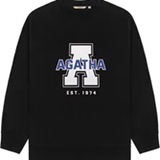 [S] AGATHA BLACK A Big Logo Sweatshirt, AGT147-110-Black (SAG827)
