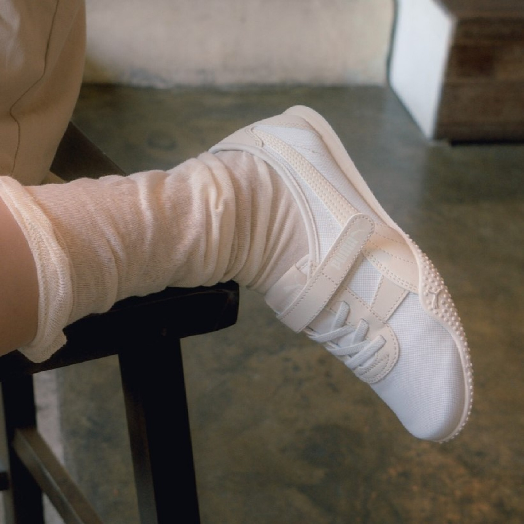 預購】PUMA BELLA V BLUSH IVORY 白色40456603