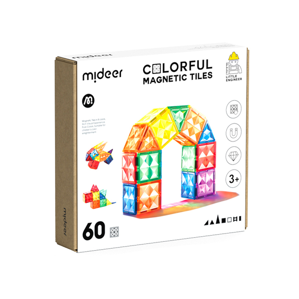 【Ｍideer】多彩透光磁力片(60片)