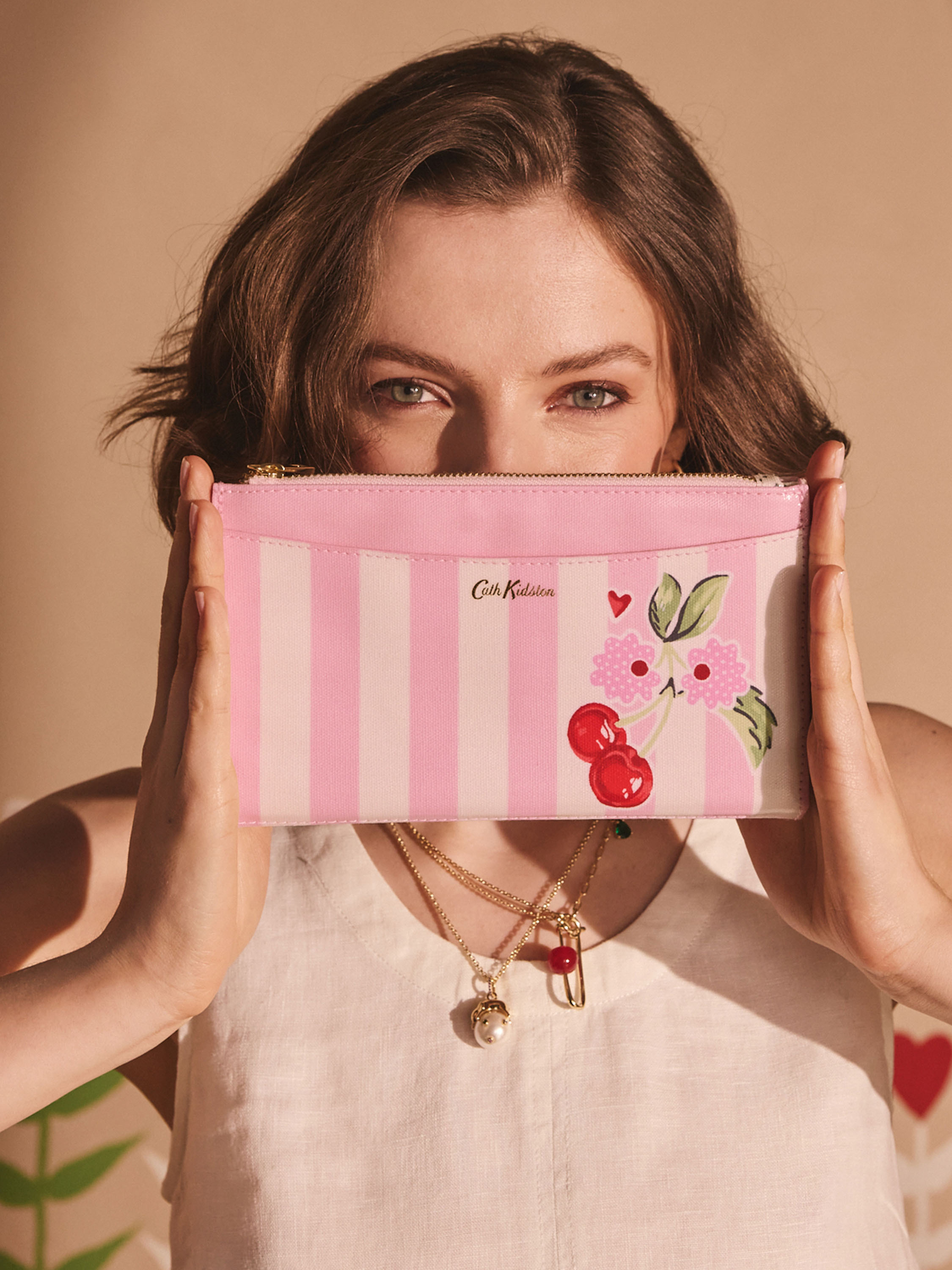 Cherry Stripe 旅行護照夾