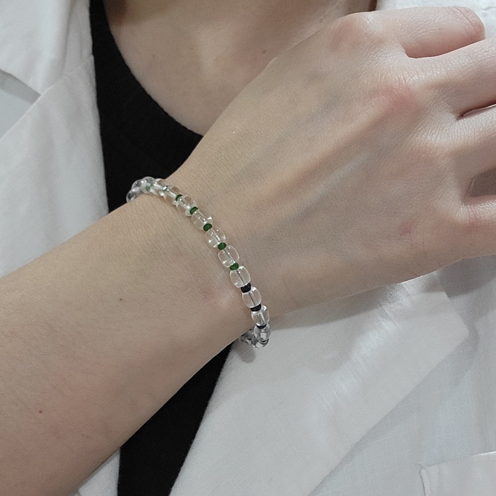 【me.luxe】K18紅藍寶沙弗萊水晶手鍊