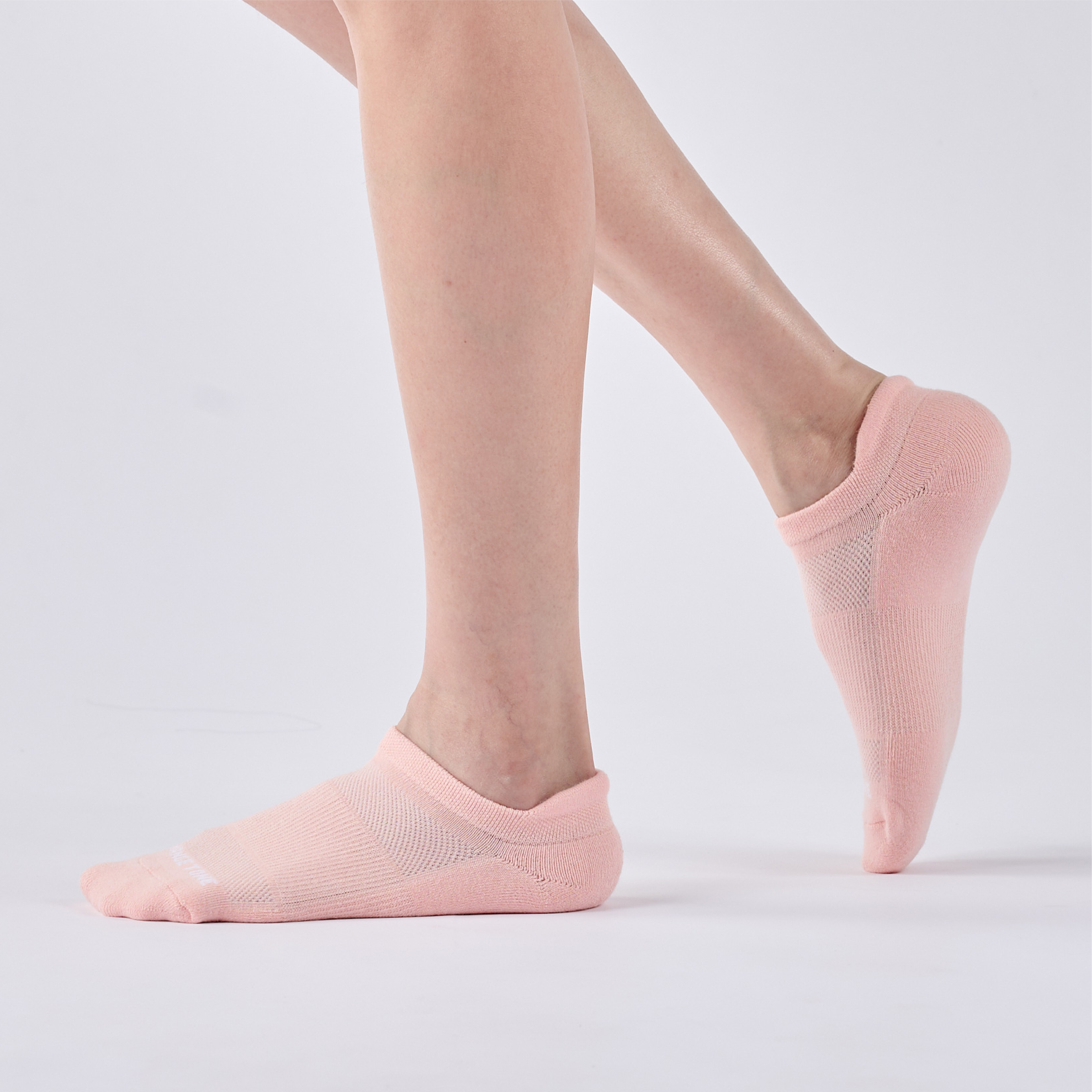 抑菌後枕氣墊踝襪〈粉〉