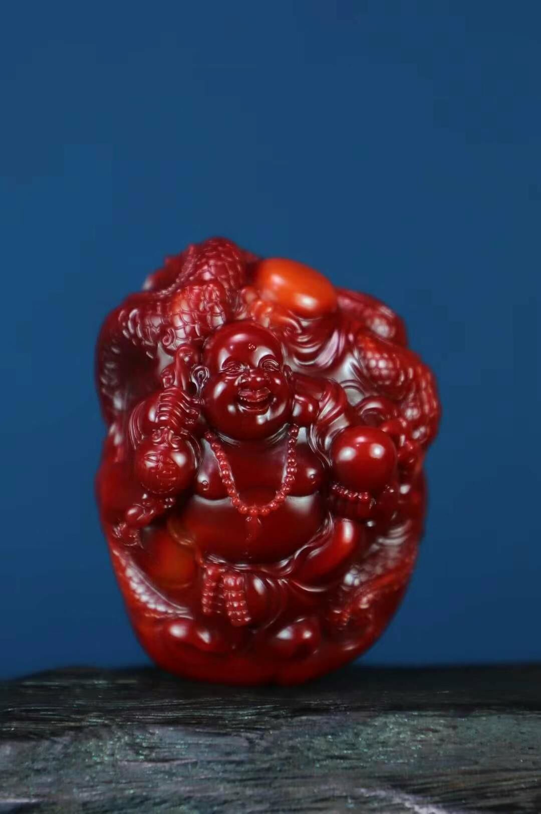 519228 南紅彌勒佛