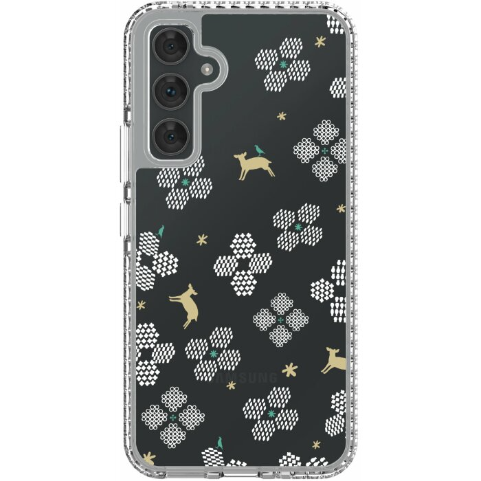 inblooom x The Hood Golden Case-Samsung Galaxy A54/Blooming Field/Bright White