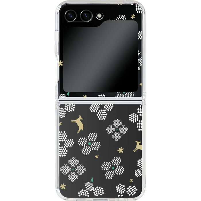 inblooom x The Hood Hybrid Z Case-Samsung Galaxy Z Flip5/Blooming Field/Bright White
