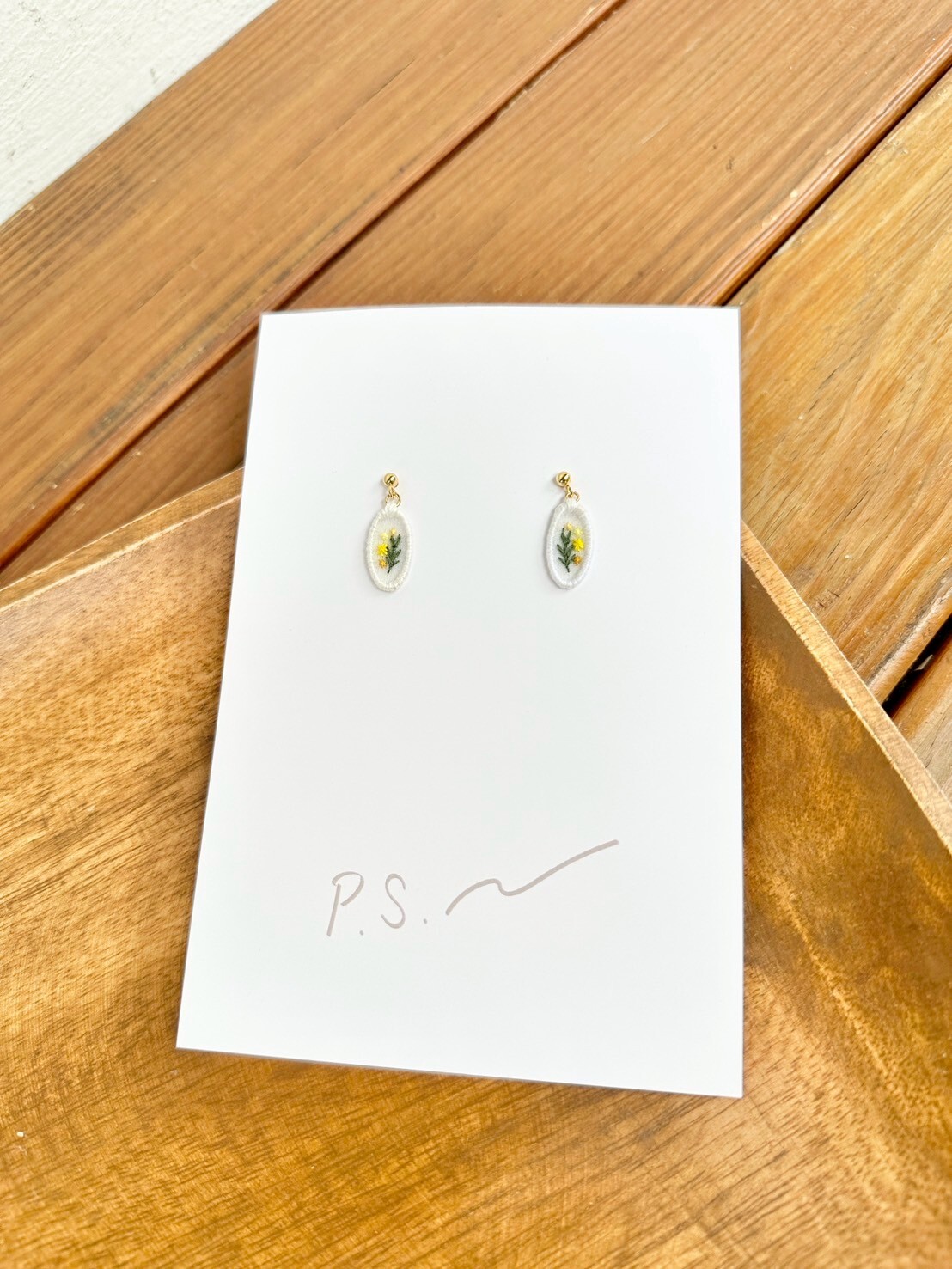 [scllage] P.S.系列 - 刺繡耳針 | 含羞草 | S | NO.56