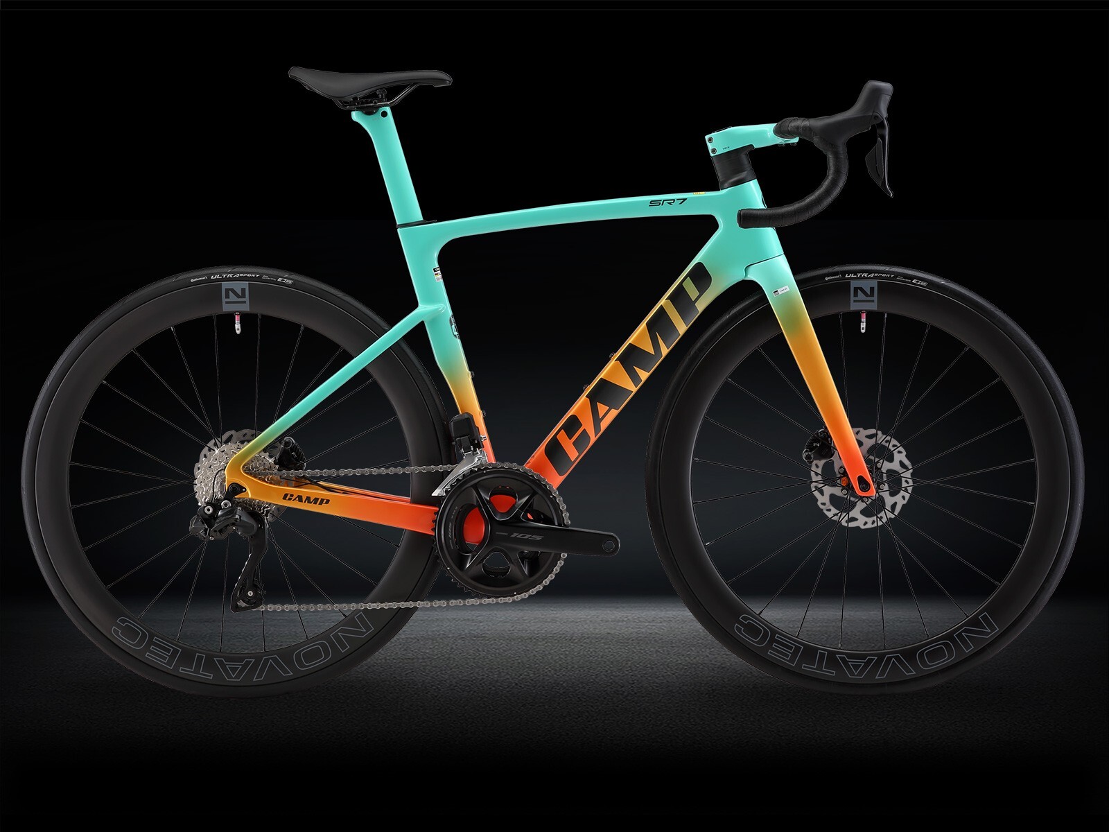 CAMP 坎普 SR7 105 12速 di2 電子變速 一體把 碳纖版輪 /水彩綠/皇家粉/競速黃
