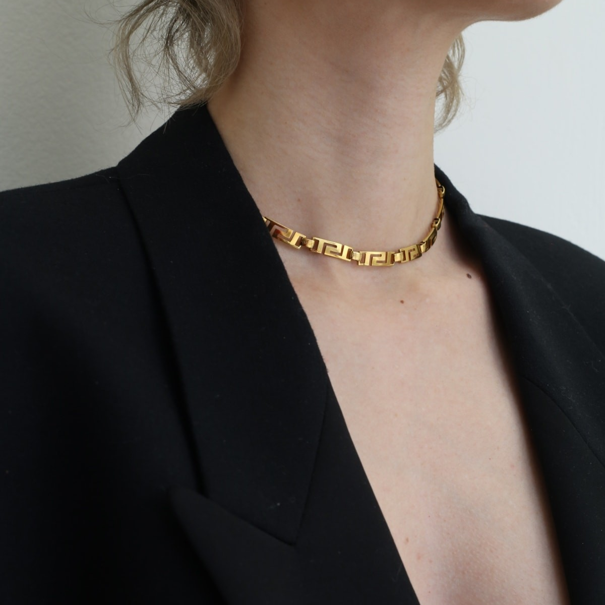 1HM0602-108 HERMINA ATHENS La Greca Choker Gold (A-EU-E)