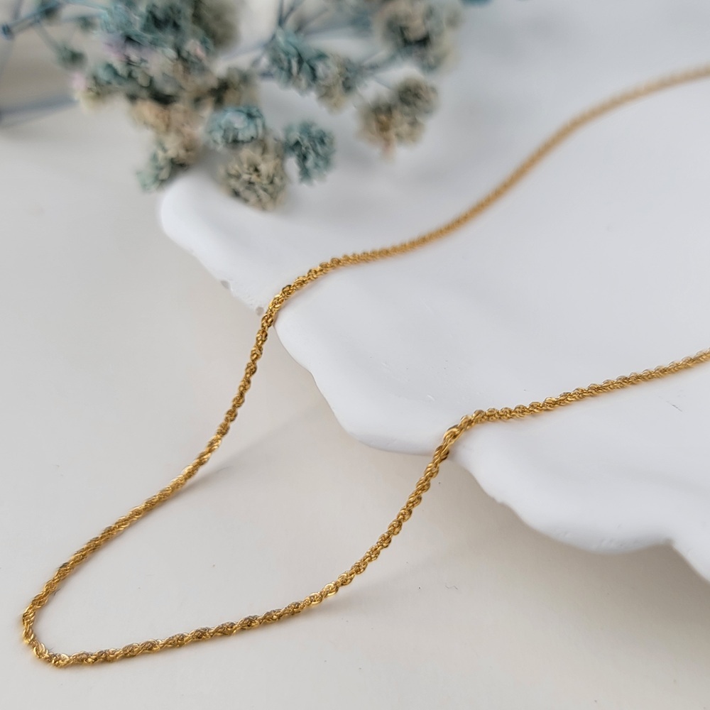 【me.luxe】K18麻花項鍊