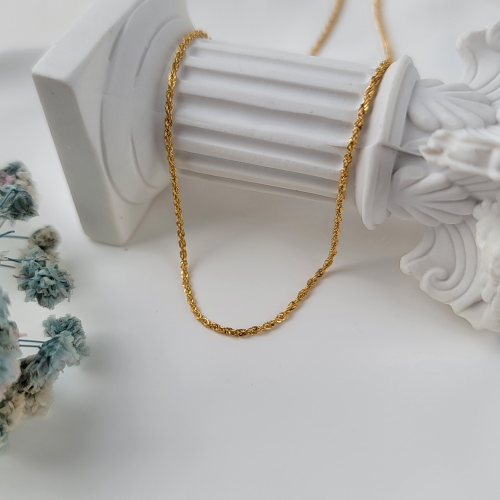 【me.luxe】K18麻花項鍊