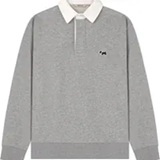 [S] AGATHA MELANGE GRAY Scottie Waffen Rugby Man to Man, AGT147-120-Melange Gray (SAG829)