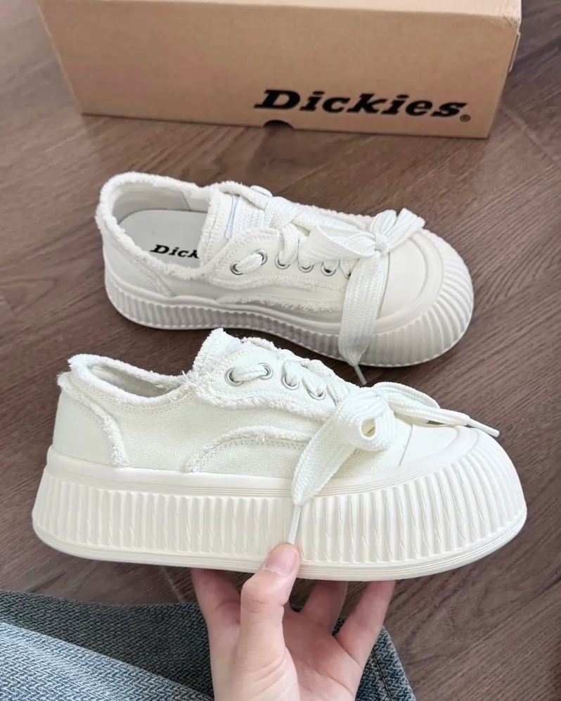 <解構平替款3.0!!> Dickies 厚底 增高 餅乾 解構 輪胎底 帆布鞋 3色 232W50LXS41A/B/C