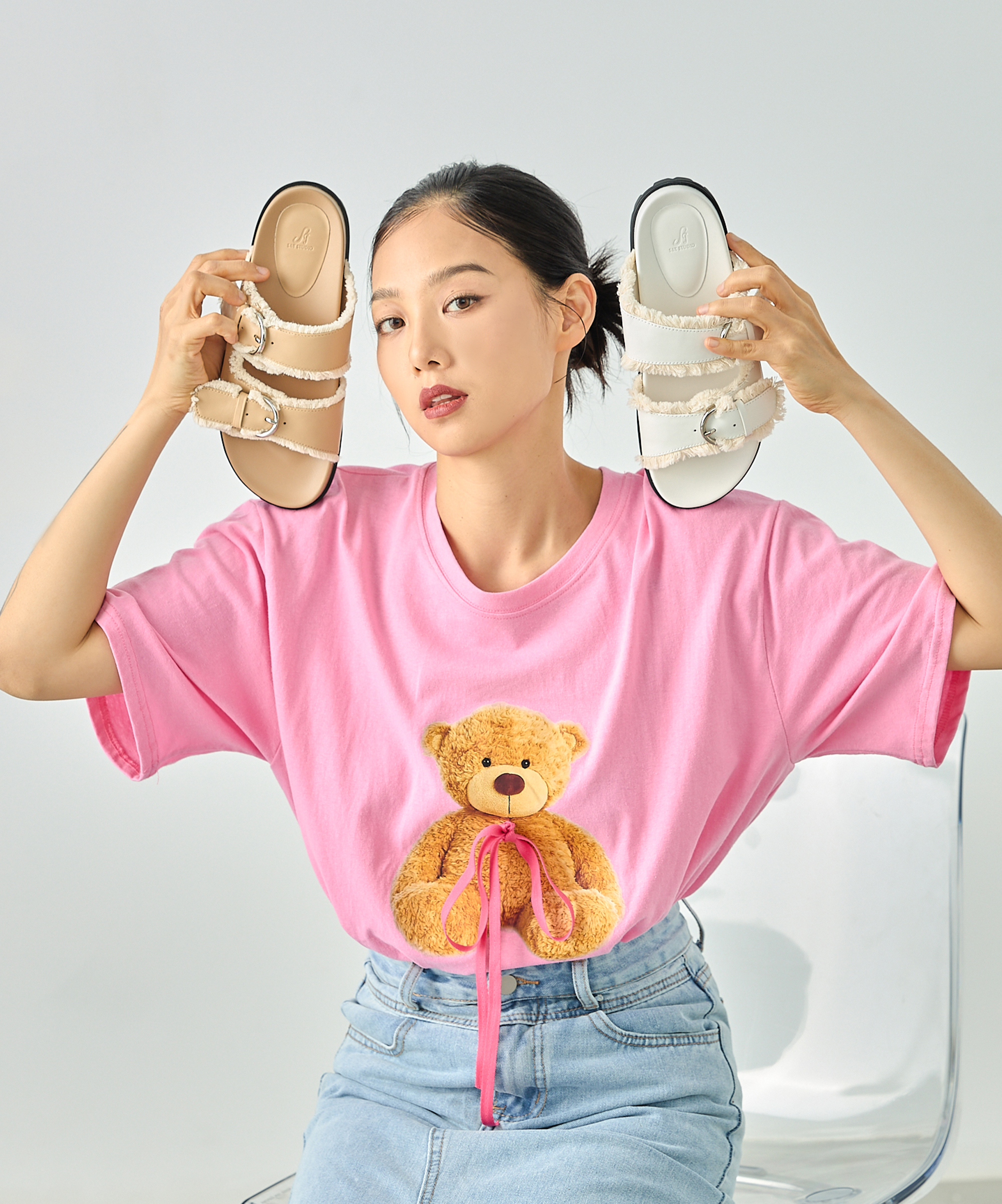 Thera 流蘇真皮拖鞋 (三色)