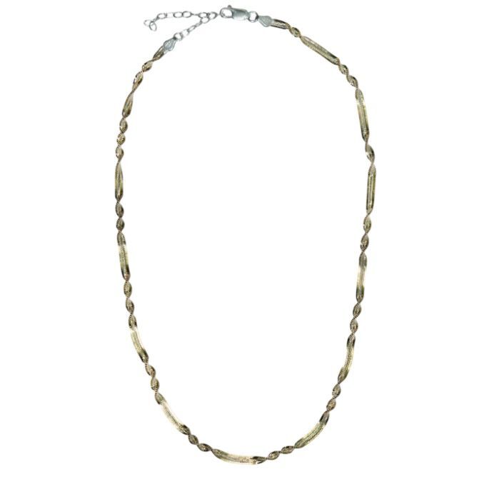1HM0602-111 HERMINA ATHENS Antique Mixed Chain Silver (A-EU-E)