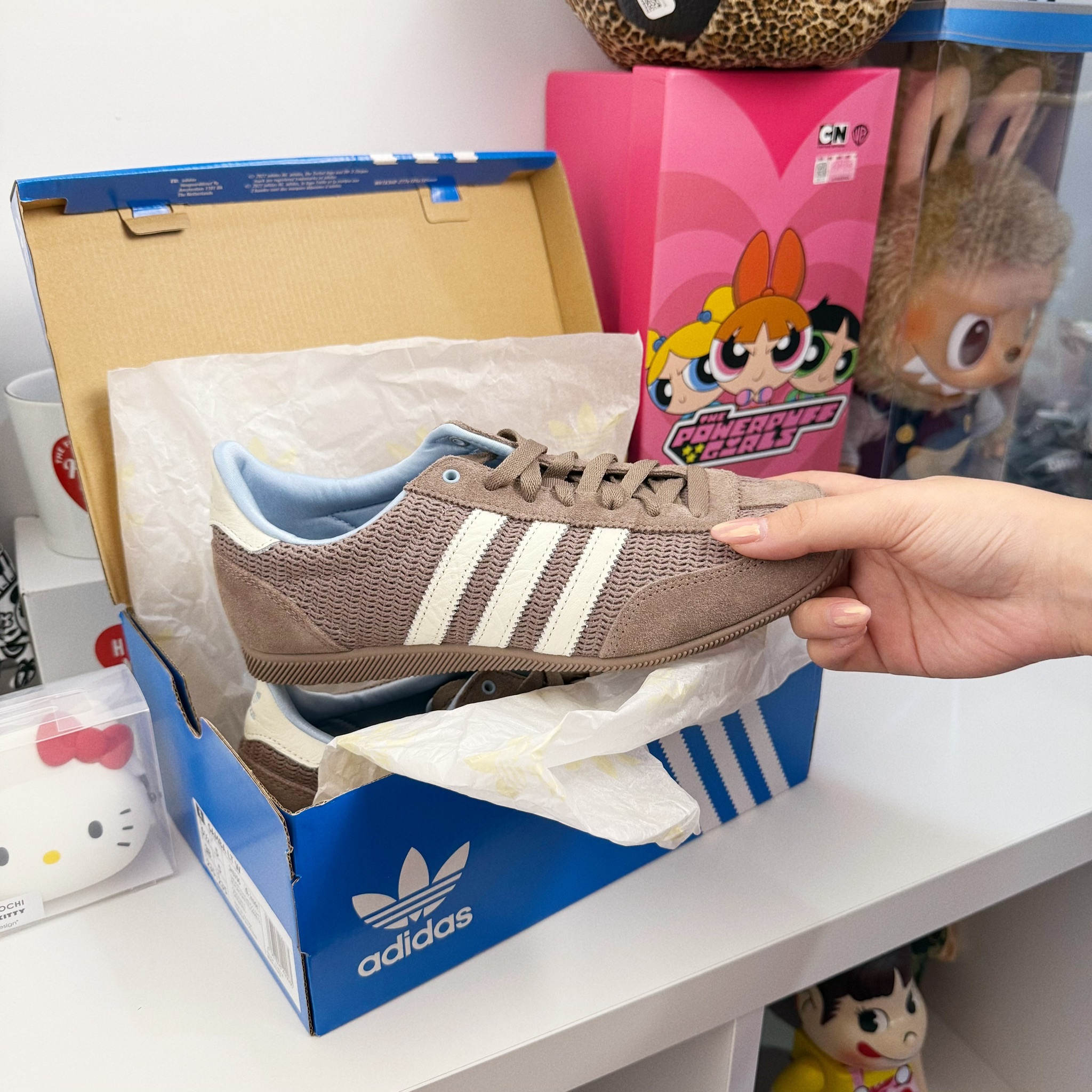 Adidas Originals Japan 歐洲限定 編織奶茶 燕麥色 寶寶藍 復古 德訓鞋 JR7159