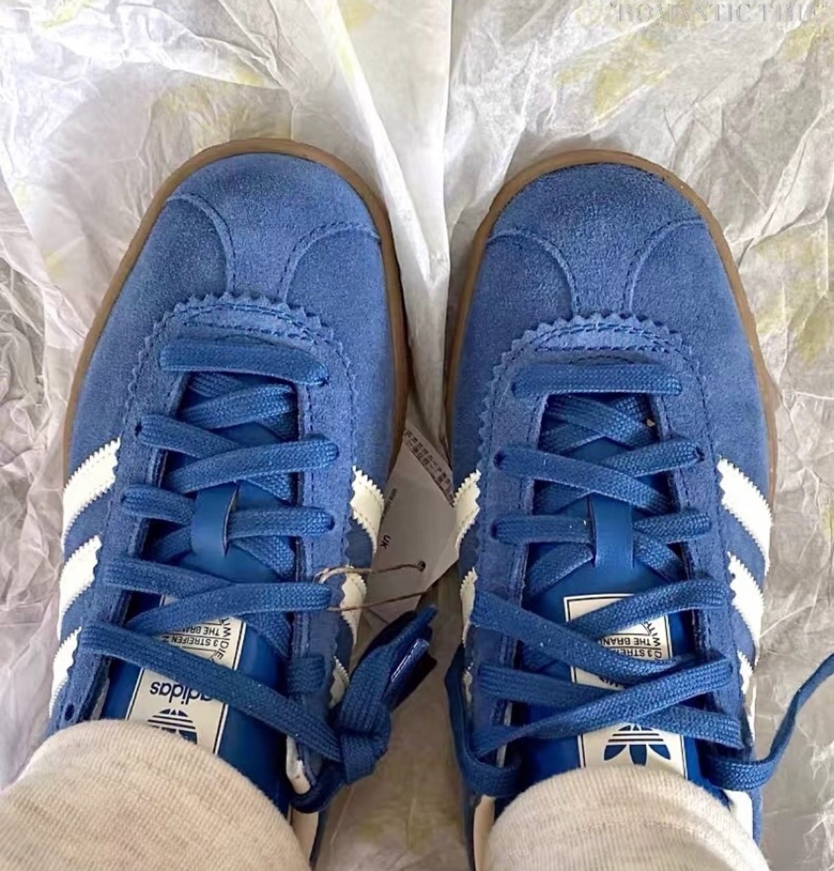 adidas Stadt 牛仔藍德訓鞋 低筒休閒鞋 男女同款 復古防滑百搭