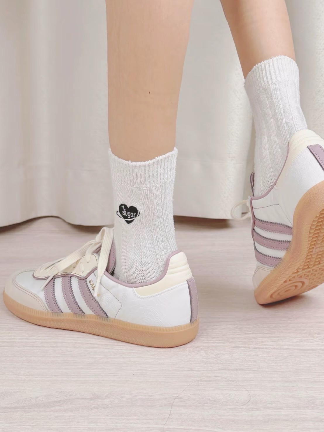 ADIDAS SAMBA OG 奶油香芋紫