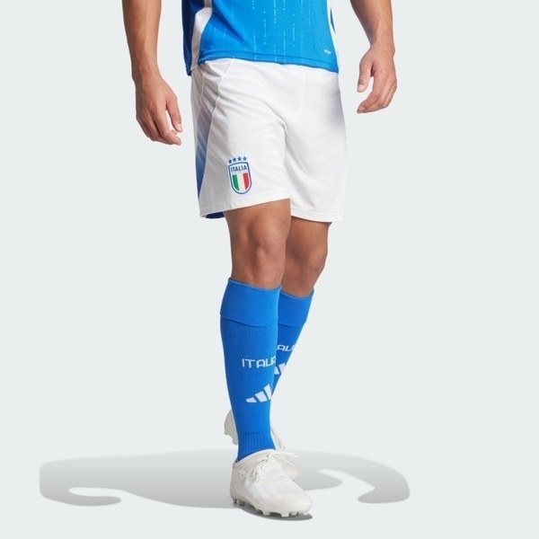Adidas FIGC H SHO IQ0494 男 足球褲 短褲 運動 訓練 義大利 球迷版 吸濕排汗 白