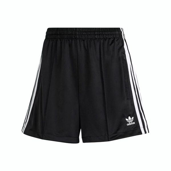 Adidas Firebird Short IU2425 女 短褲 休閒 復古 三葉草 寬鬆 拉鍊口袋 黑白