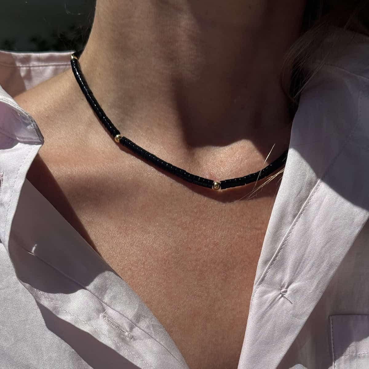 1HM0602-116 HERMINA ATHENS Holy Golightly Necklace Gold Plated Elements (A-EU-E)