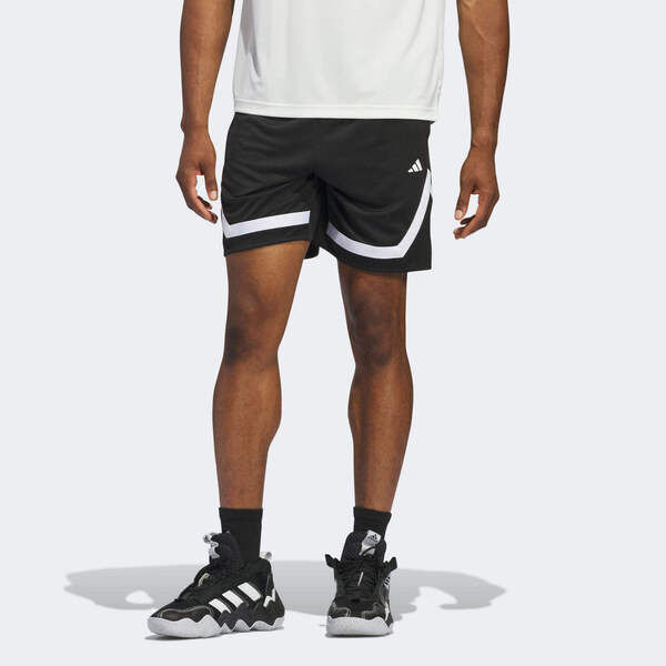 Adidas Pro Block Short IX1850 男 籃球褲 短褲 亞洲版 運動 訓練 吸濕排汗 黑白