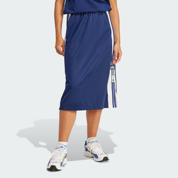 Adidas Adibreak Skirt IP0720 女 長裙 運動 休閒 復古 三葉草 按扣 拉鍊口袋 藍白