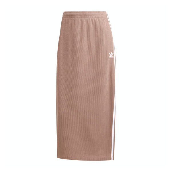 Adidas Knitted Skirt JD4606 女 運動裙 針織長裙 復古 簡約 修身 奶茶