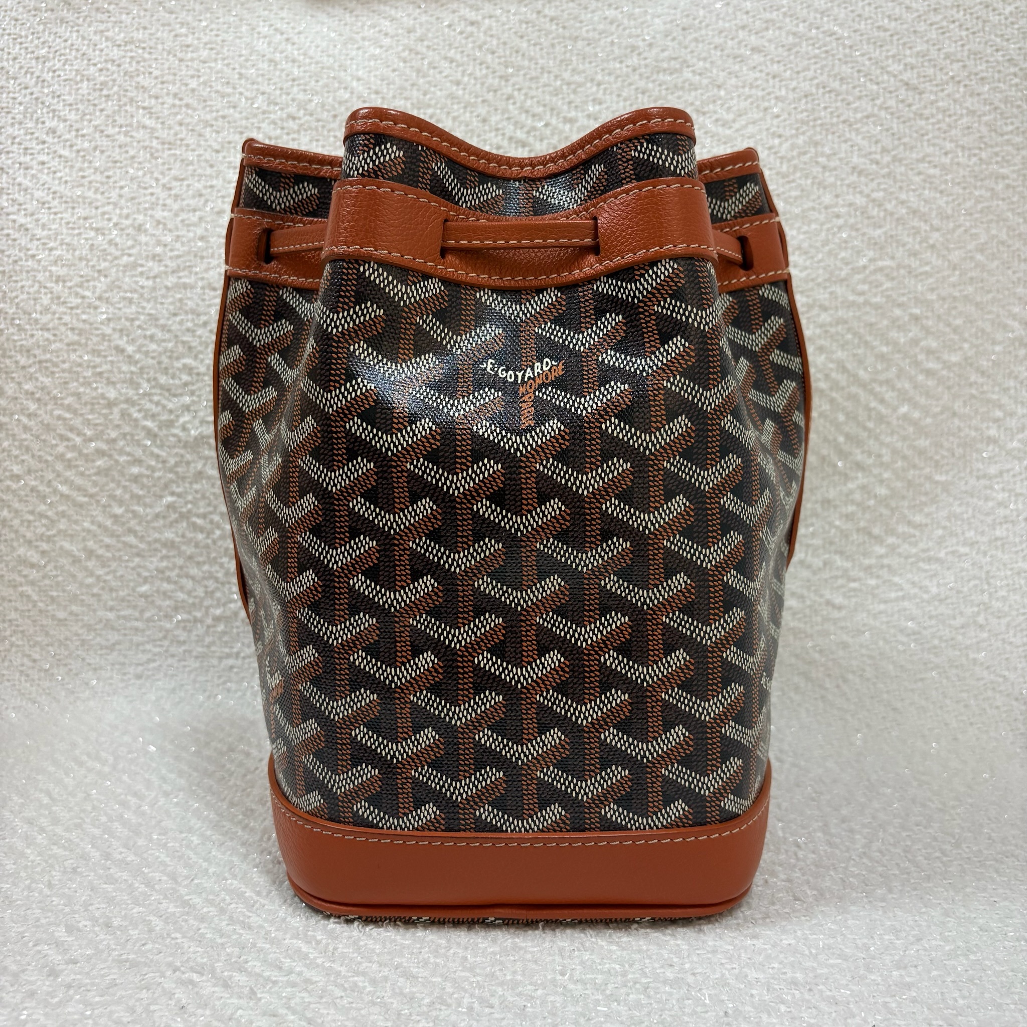 Goyard Petit Flot Bucket Bag - Brown / Shw