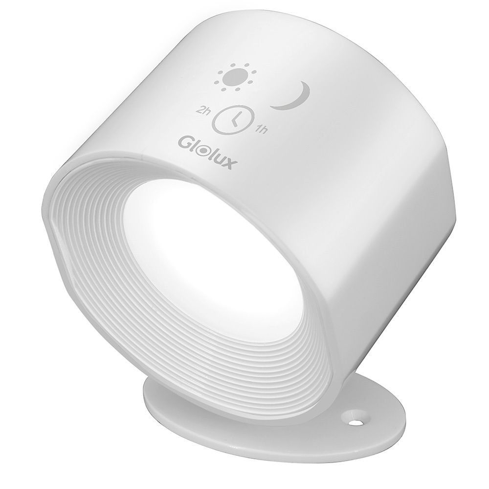 【活動限定】Glolux 三色調光觸控壁燈 簡約白 (WL-1202)