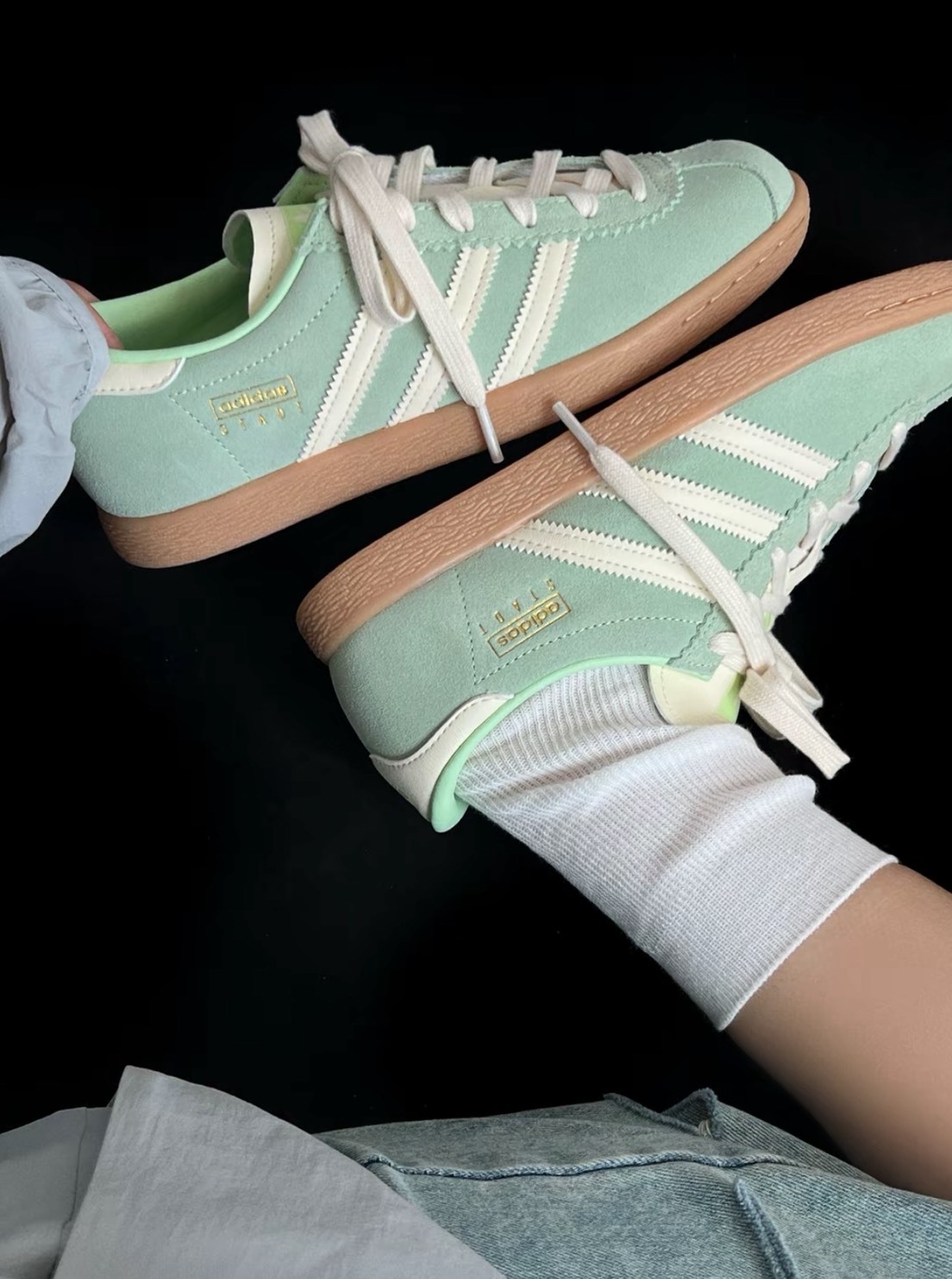 adidas Stadt 三葉草森林綠板鞋 復古低筒男女同款 潮感德訓鞋