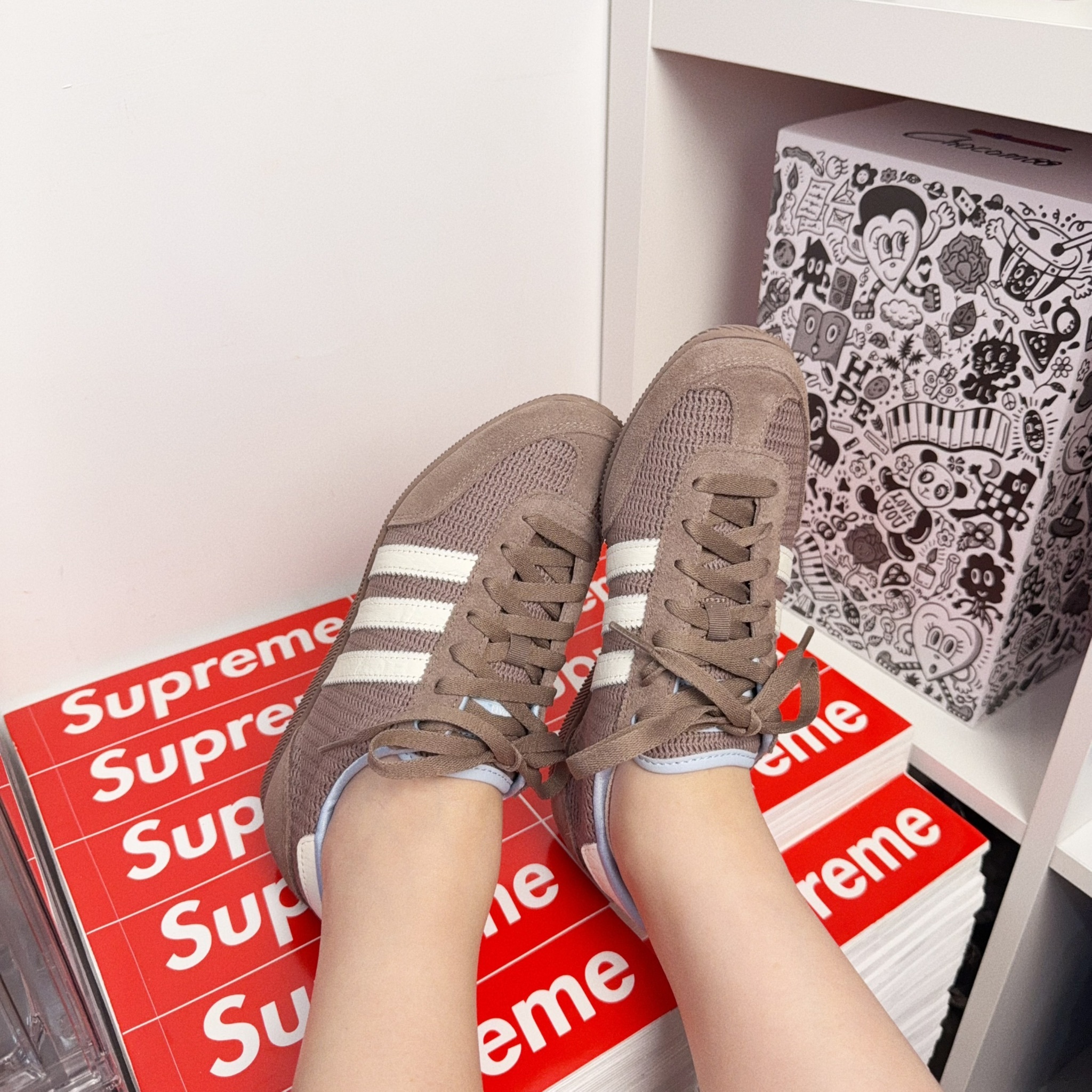 Adidas Originals Japan 歐洲限定 編織奶茶 燕麥色 寶寶藍 復古 德訓鞋 JR7159