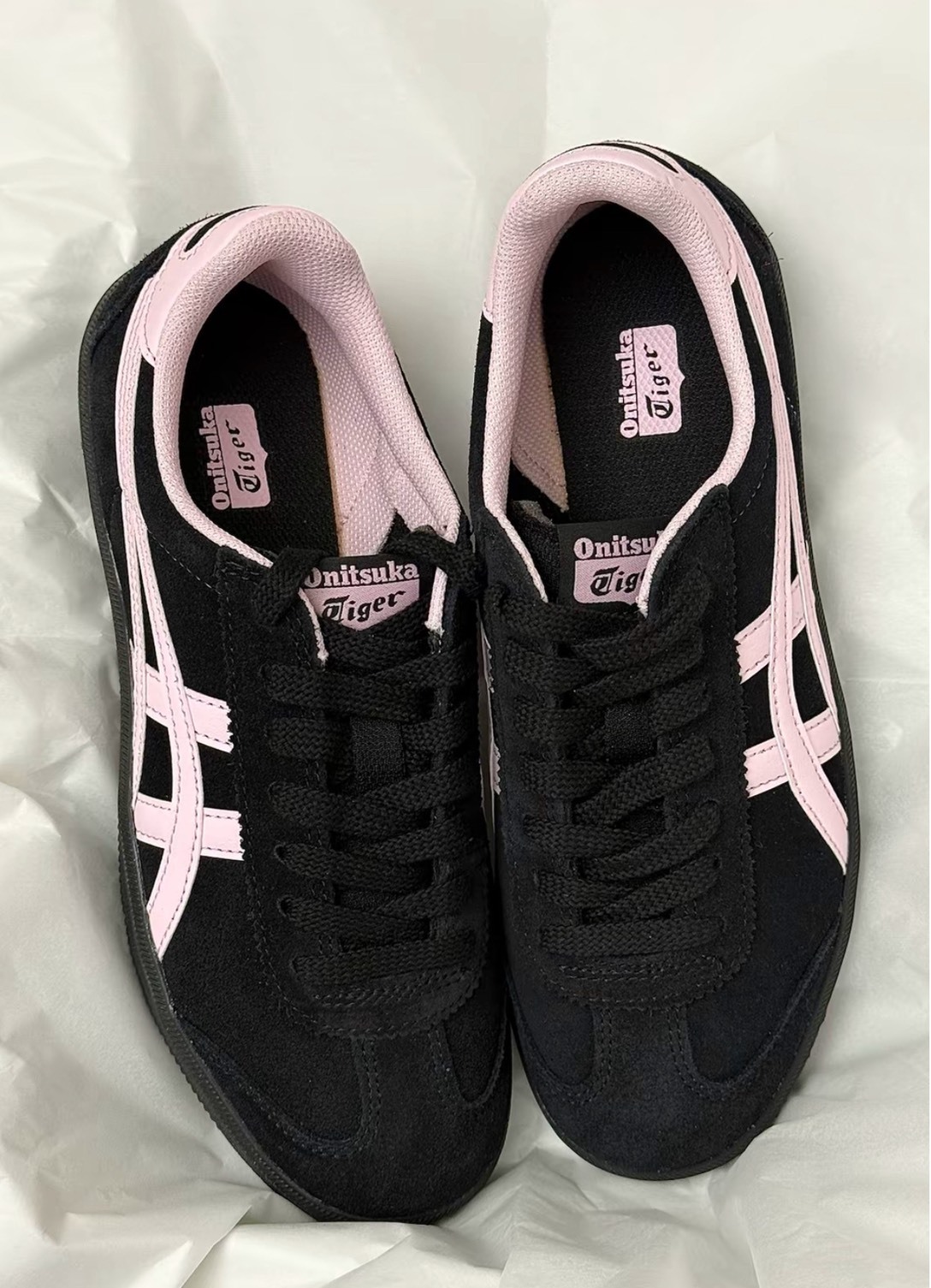 Onitsuka Tiger Tokuten 黑色女款板鞋 薄底百搭款  女款復古低筒板鞋