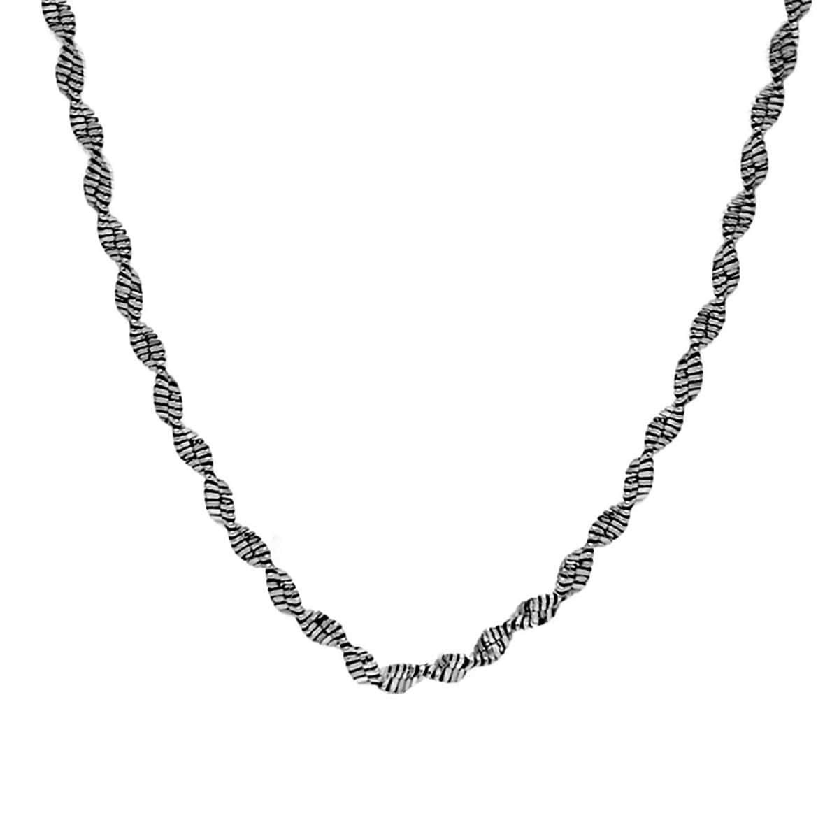 1HM0602-146 HERMINA ATHENS Medusa Chain Dark Silver (EU)