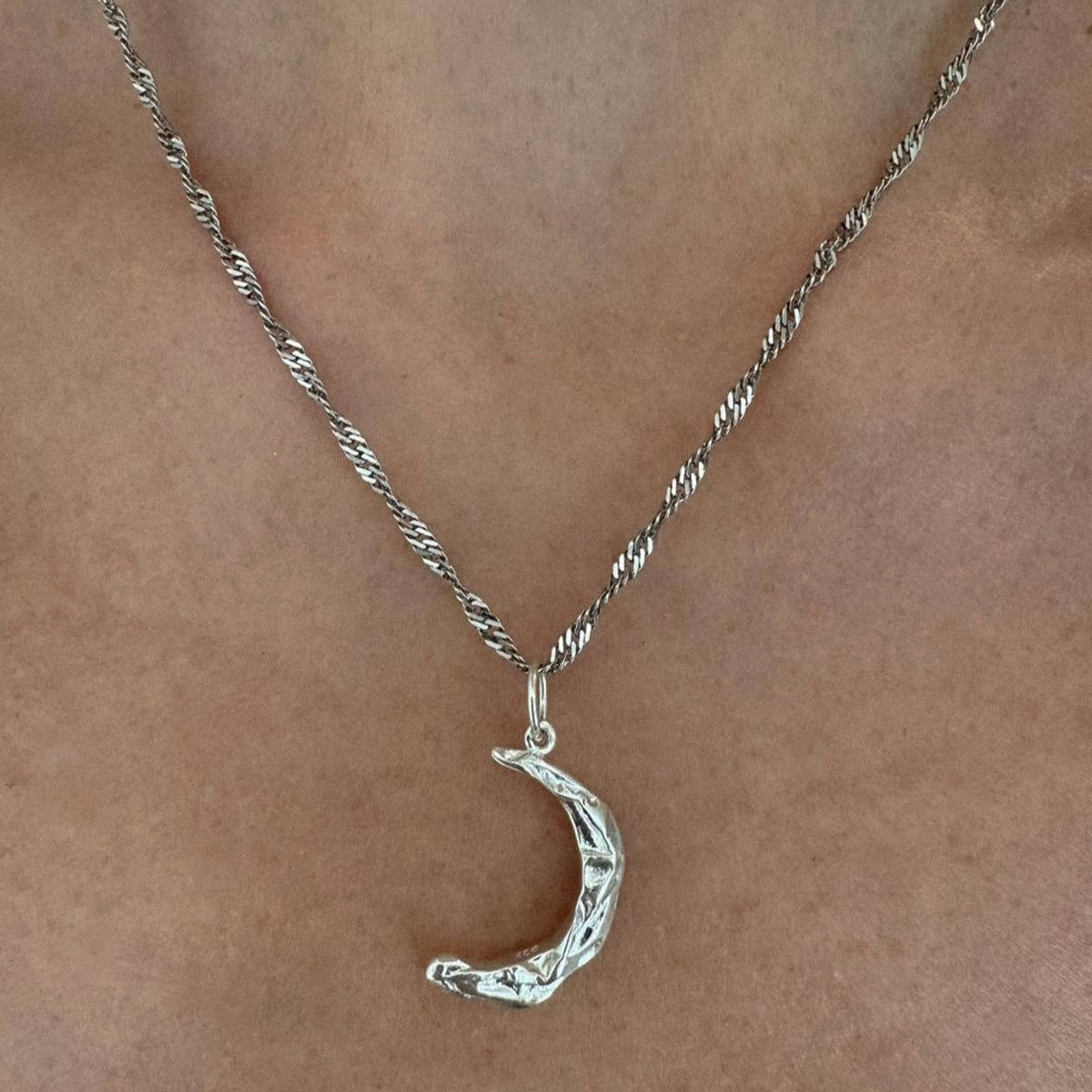 1HM0602-146 HERMINA ATHENS Medusa Chain Dark Silver (EU)