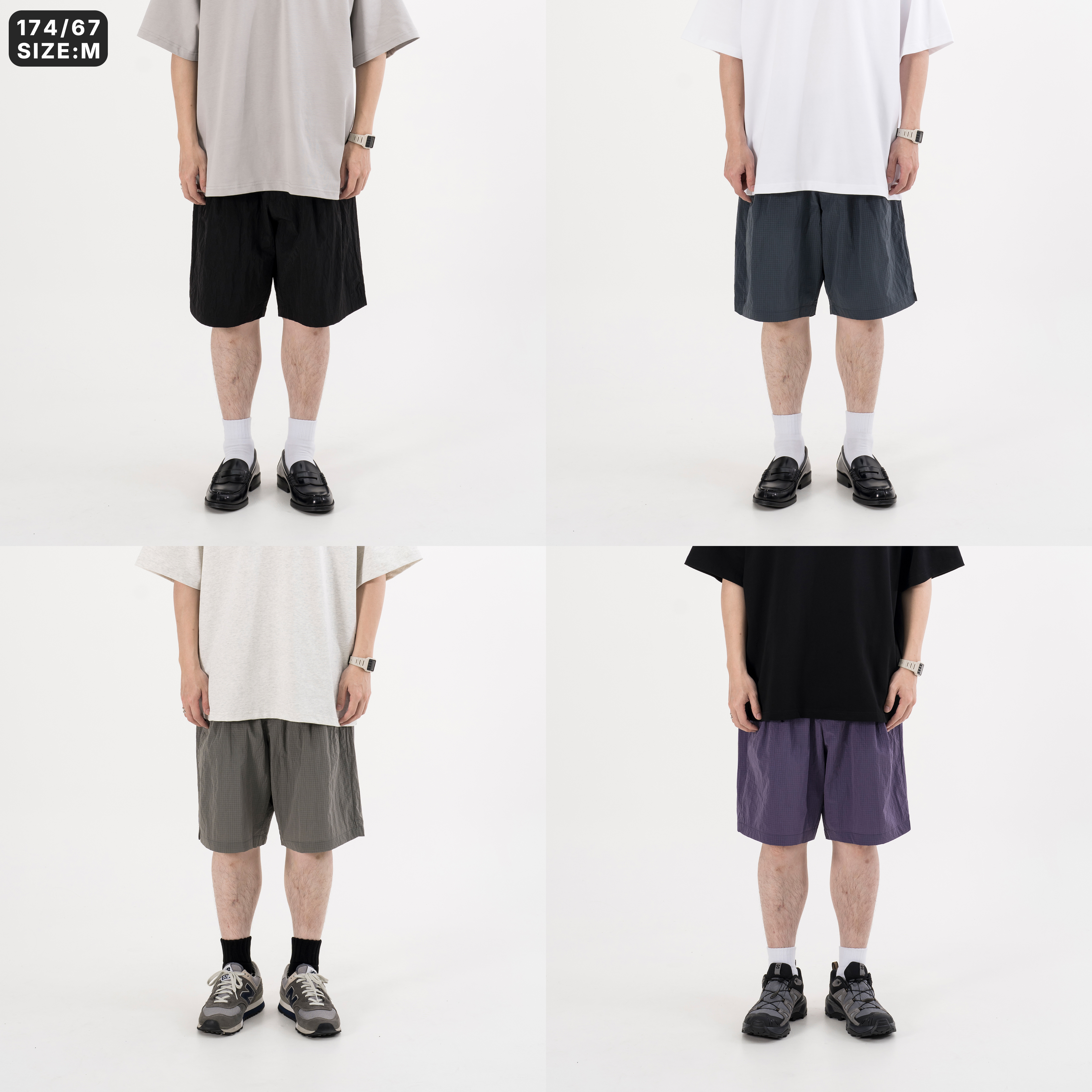 AGILITY Metallic Bermuda Shorts 金屬尼龍 百慕達 短褲 [MS53]