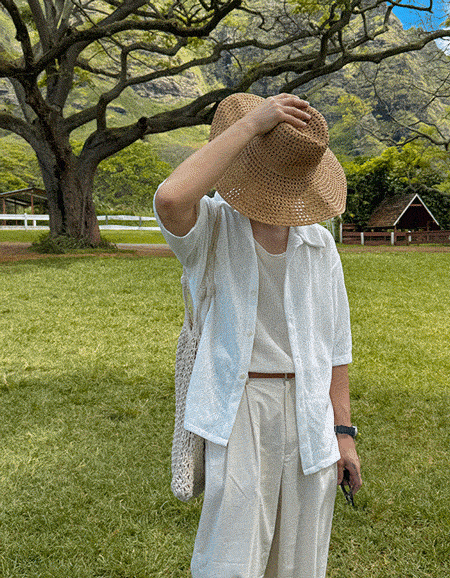 works 針織短袖襯衫