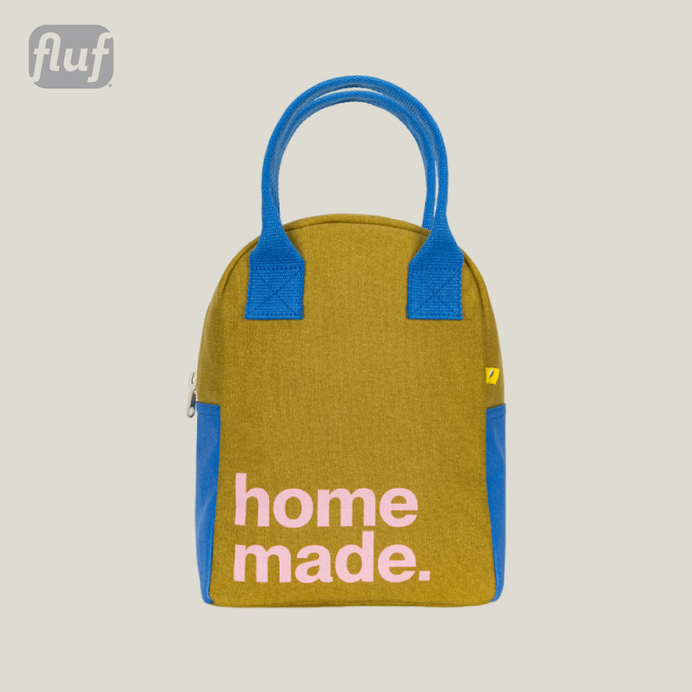 拉鍊隨手袋【home made】-加拿大Fluf有機棉