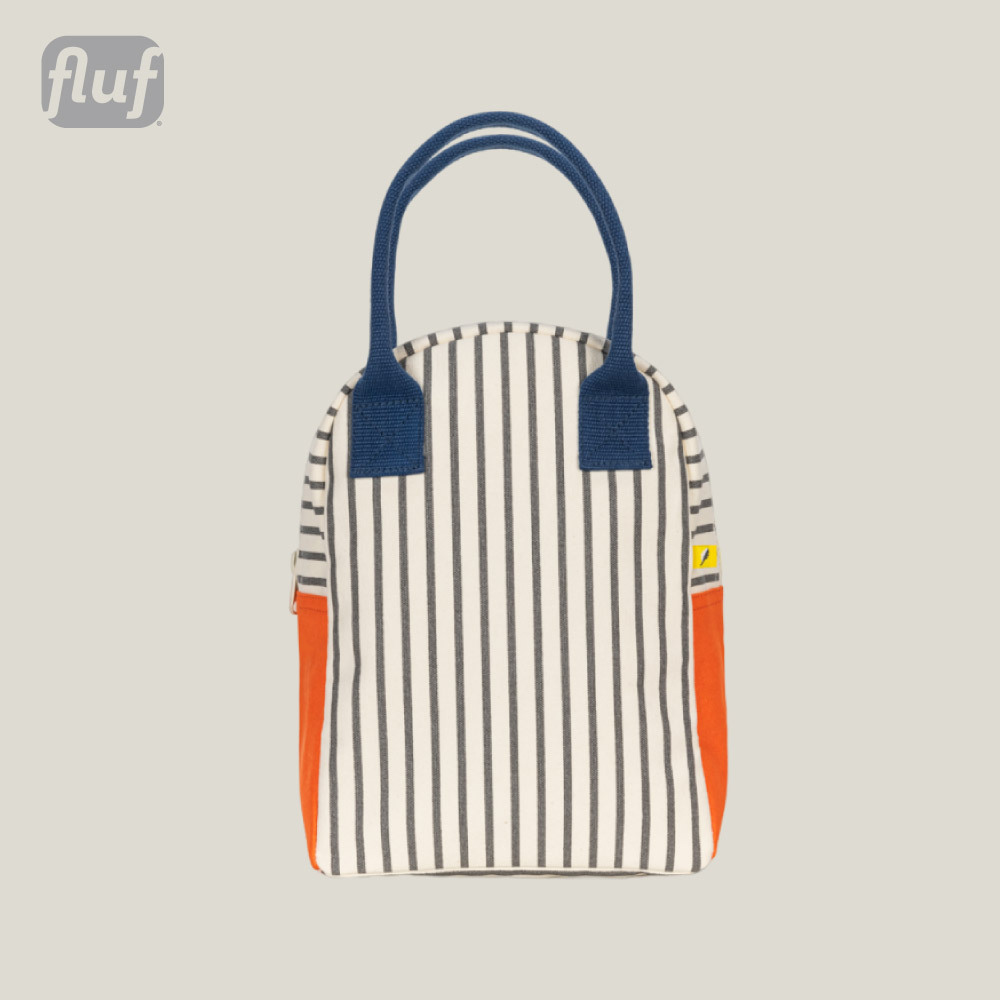 拉鍊隨手袋【法式橘果醬】-加拿大Fluf有機棉