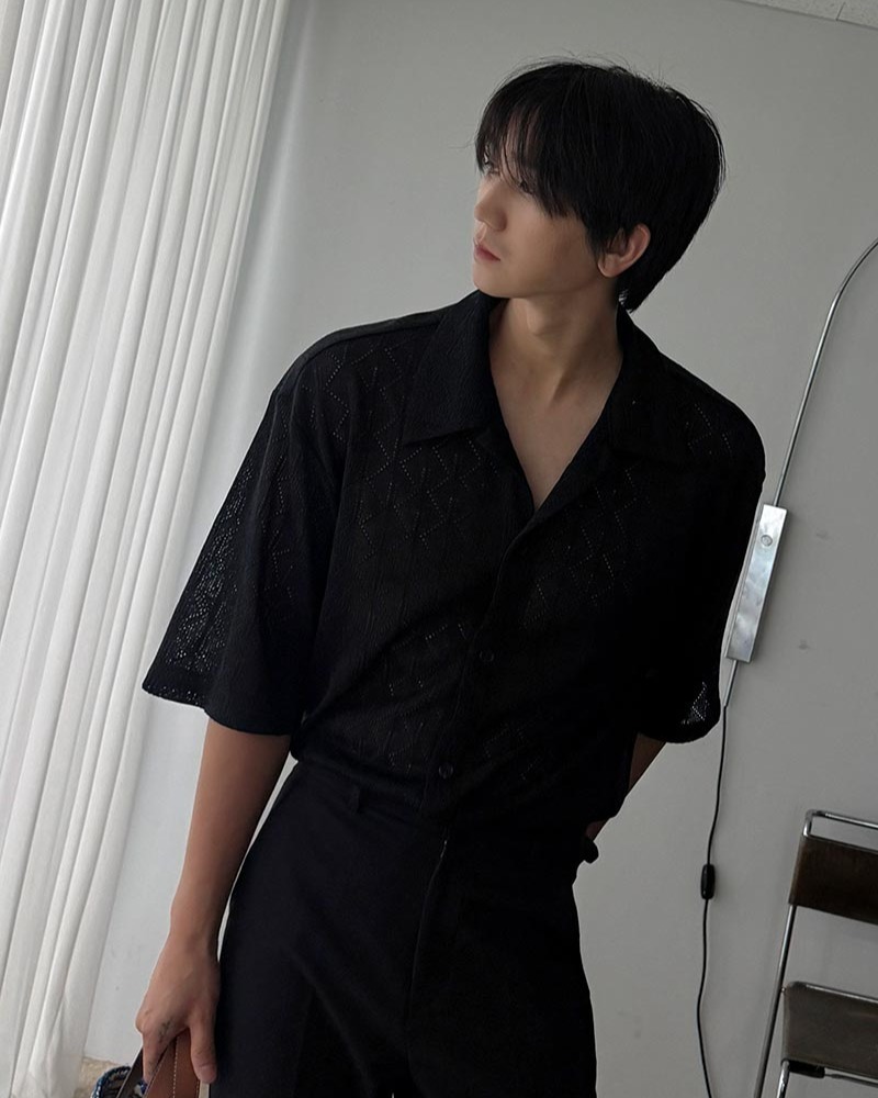 works 針織短袖襯衫