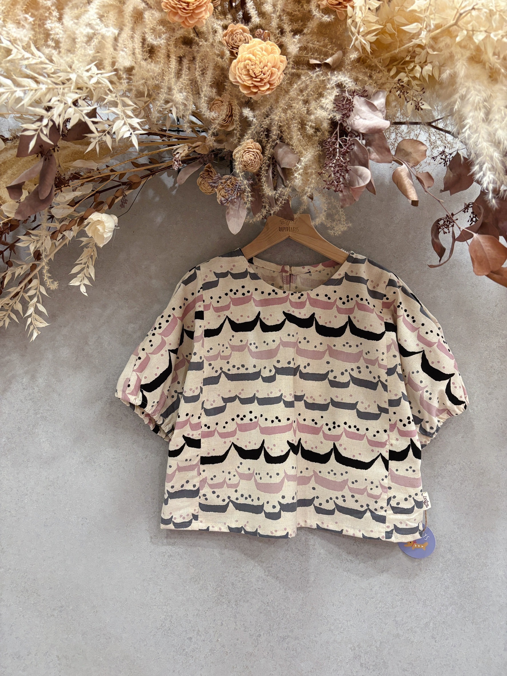 米帆船 飛鼠袖上衣(120)