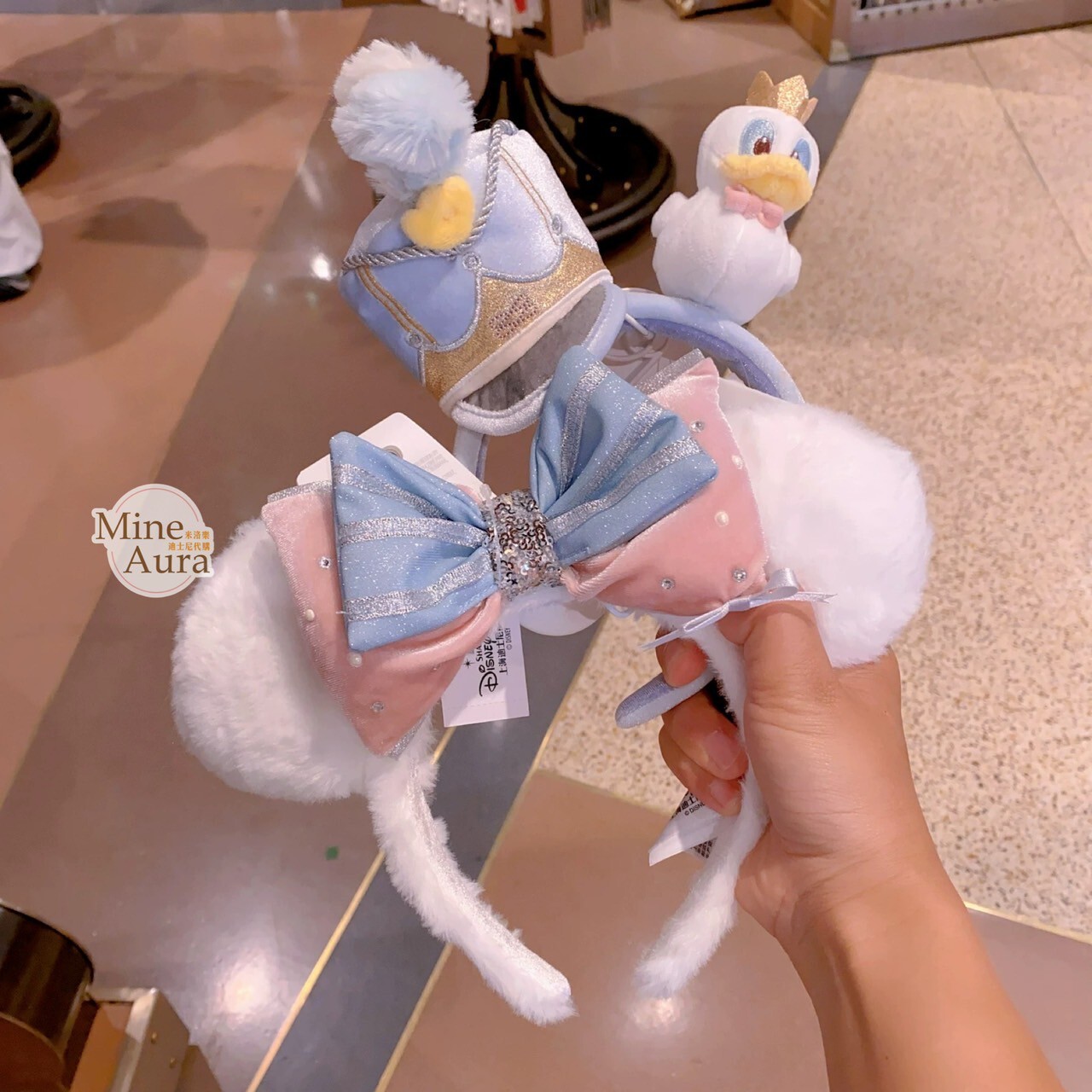 2025 唐老鴨 Donald 生日系列 絨毛造型 髮圈 髮箍 -上海迪士尼樂園