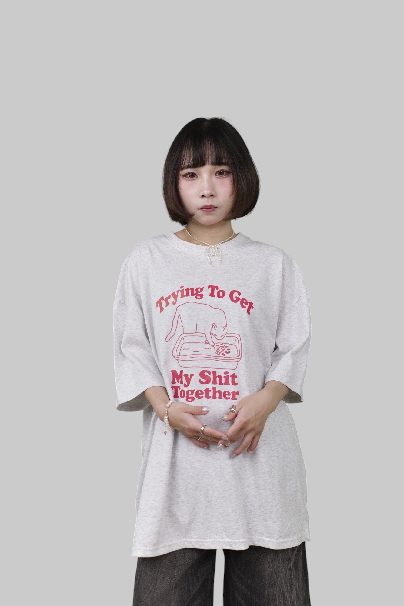 『Always_Good』自己拉的自己鏟 貓奴必備 印花 短T