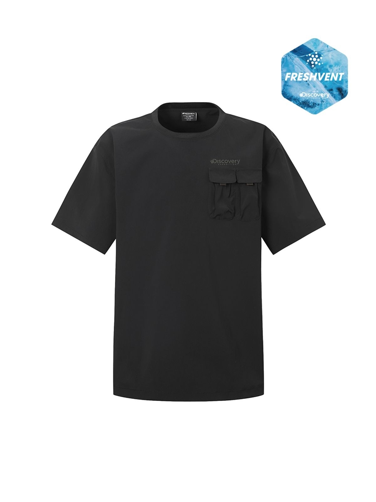 【代購】Discovery 探索 Freshvent 男 梭織 防水 胸口袋 短袖 短T DMRS8H053