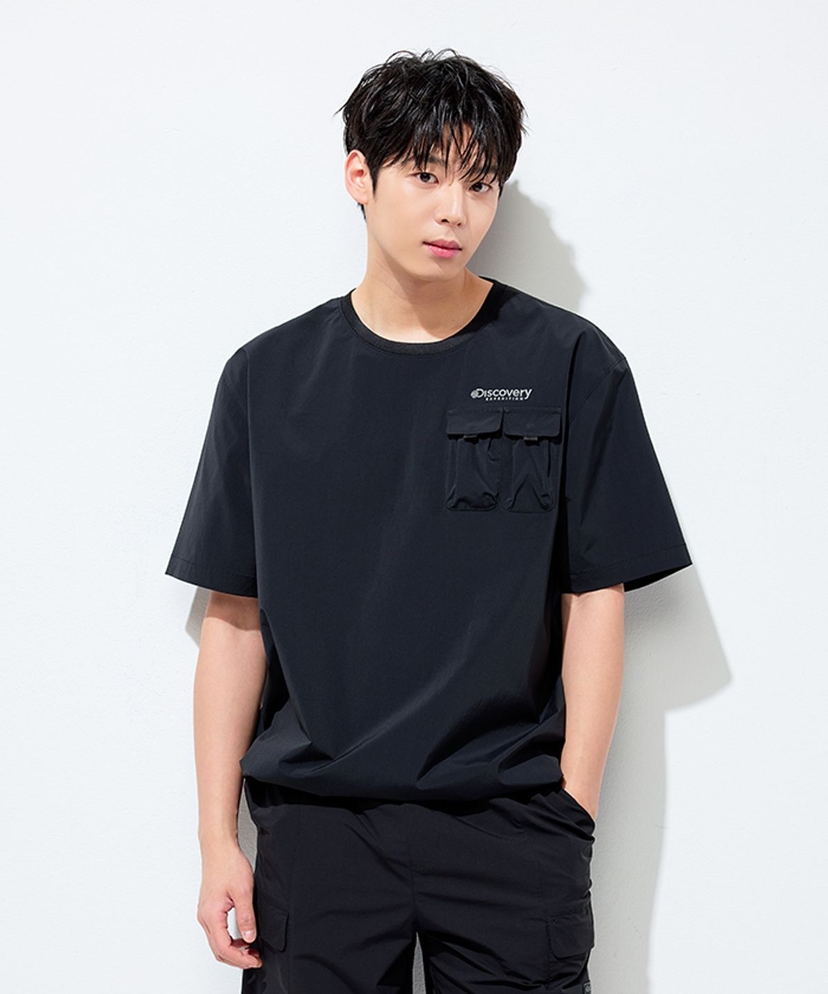 【代購】Discovery 探索 Freshvent 男 梭織 防水 胸口袋 短袖 短T DMRS8H053