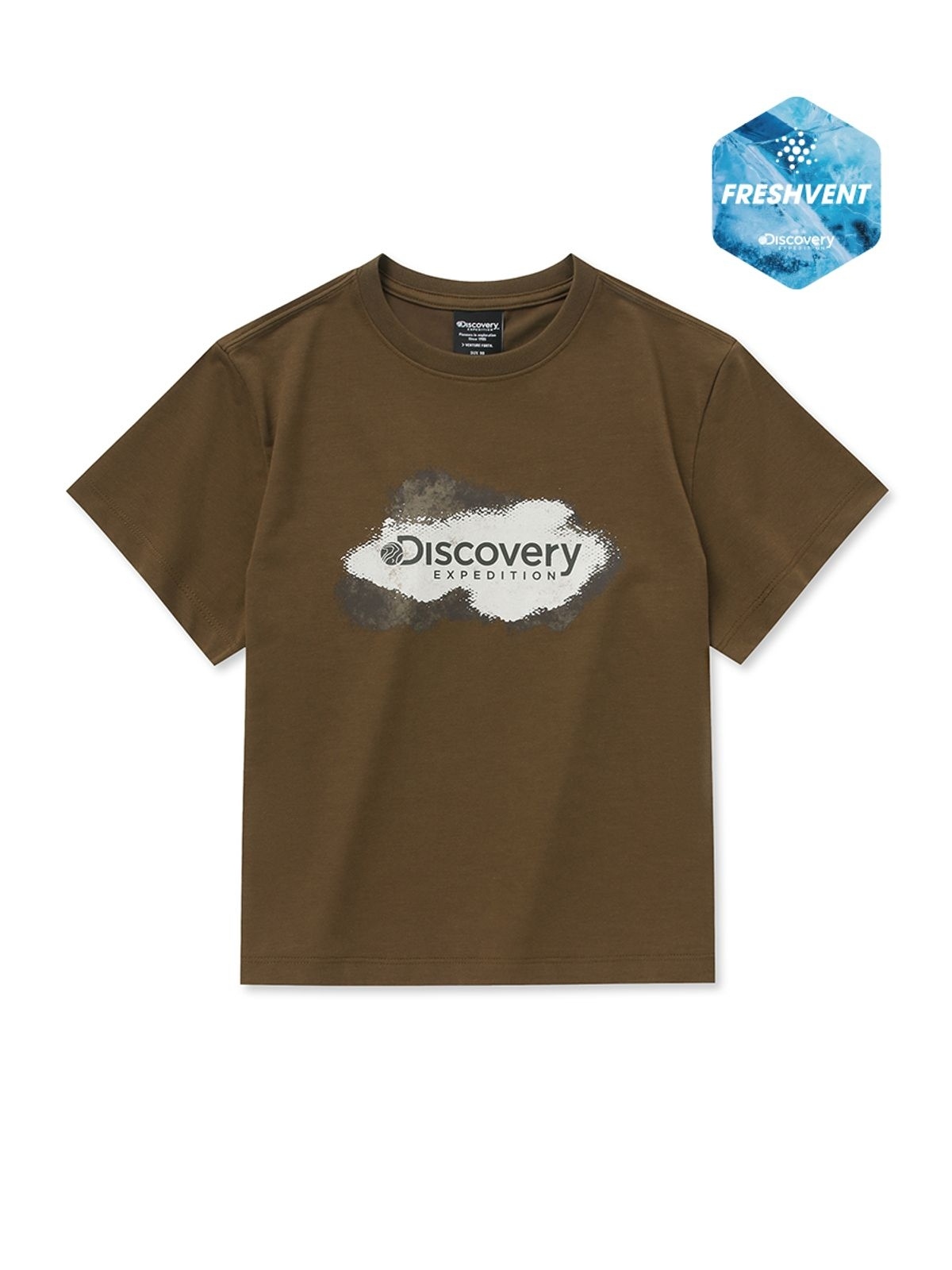 【代購】Discovery 探索 Freshvent 女 水洗 短版 復古LOGO 短袖 短T DWRS9H053